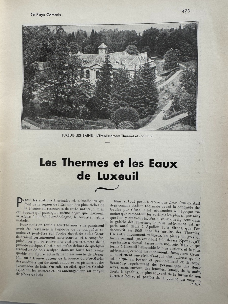 Le Pays Comtois - Luxeuil 1935 - Haute Saone - Vue 2 - Haute-Saône