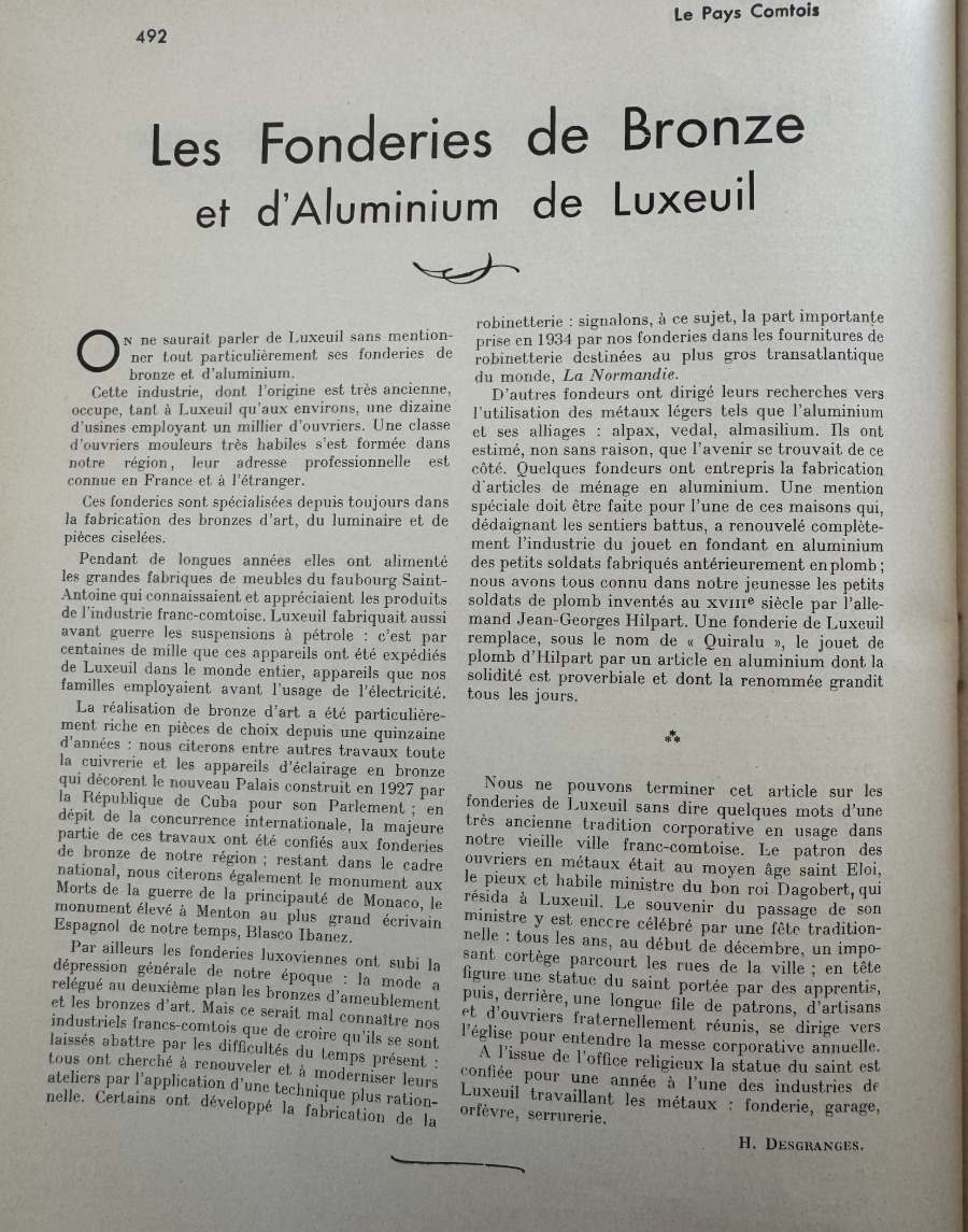 Le Pays Comtois - Luxeuil 1935 - Haute Saone - Vue 4 - Haute-Saône
