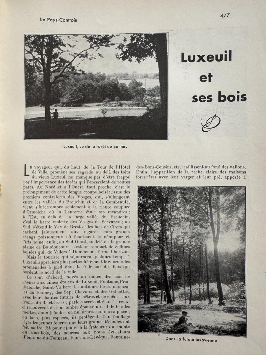 Le Pays Comtois - Luxeuil 1935 - Haute Saone - Vue 6 - Haute-Saône