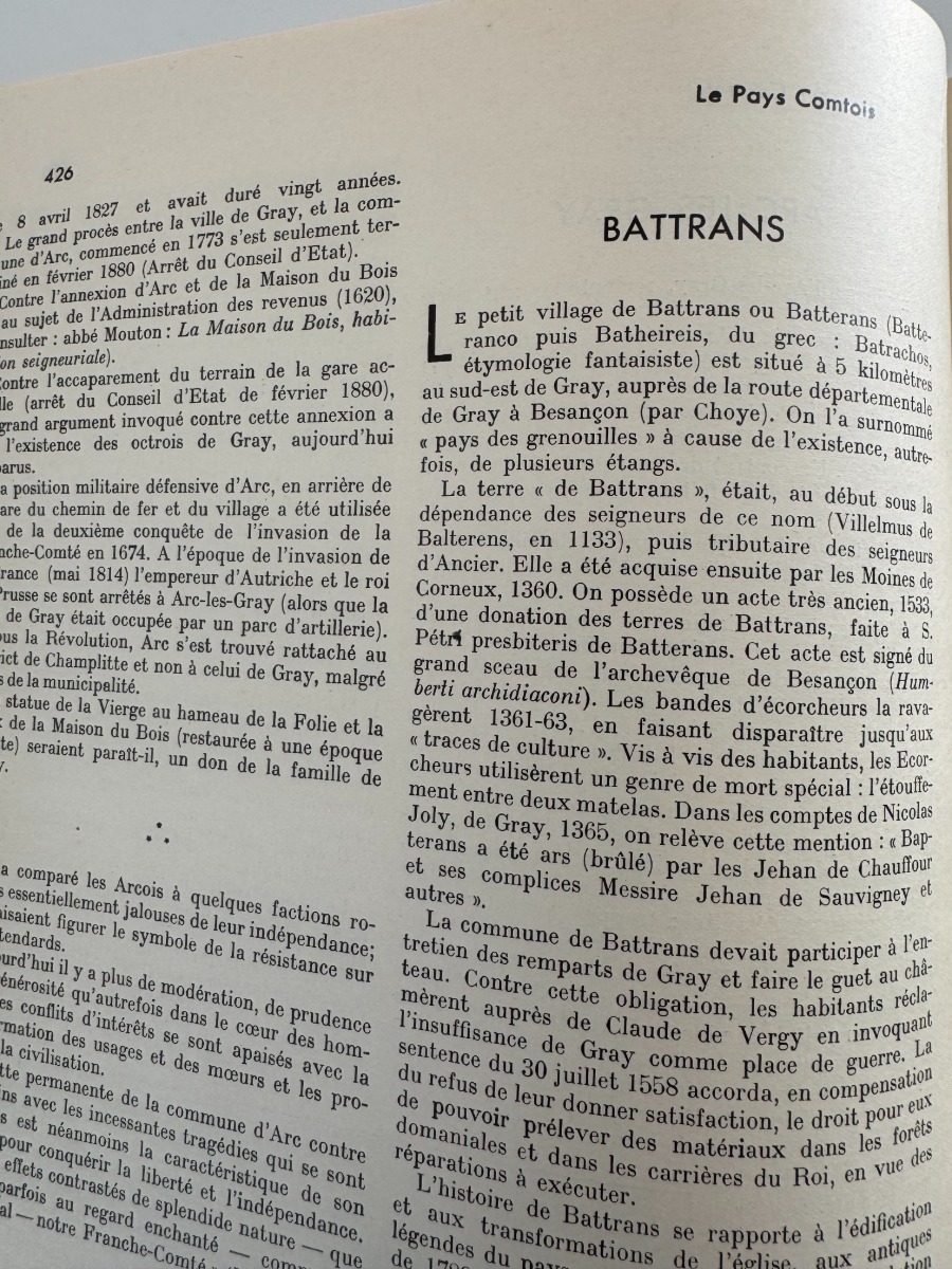 Le Pays Comtois - Gray 1936 - Apremont, Battrans, Beaujeau, Chargey, Cresancey - Haute Saone - Vue 3 - Haute-Saône