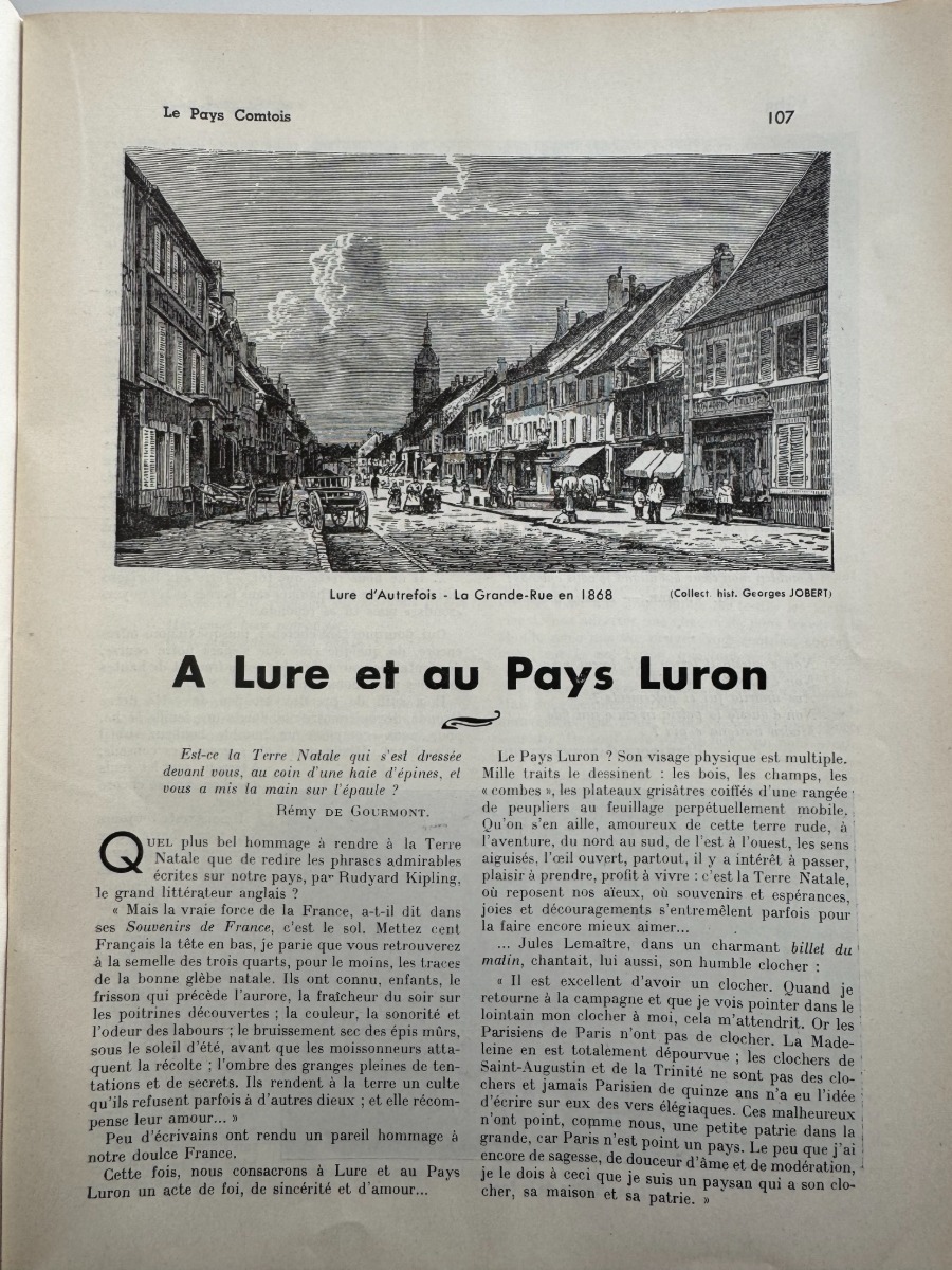 Le Pays Comtois - Lure 1937 - Haute Saone - Vue 2 - Haute-Saône