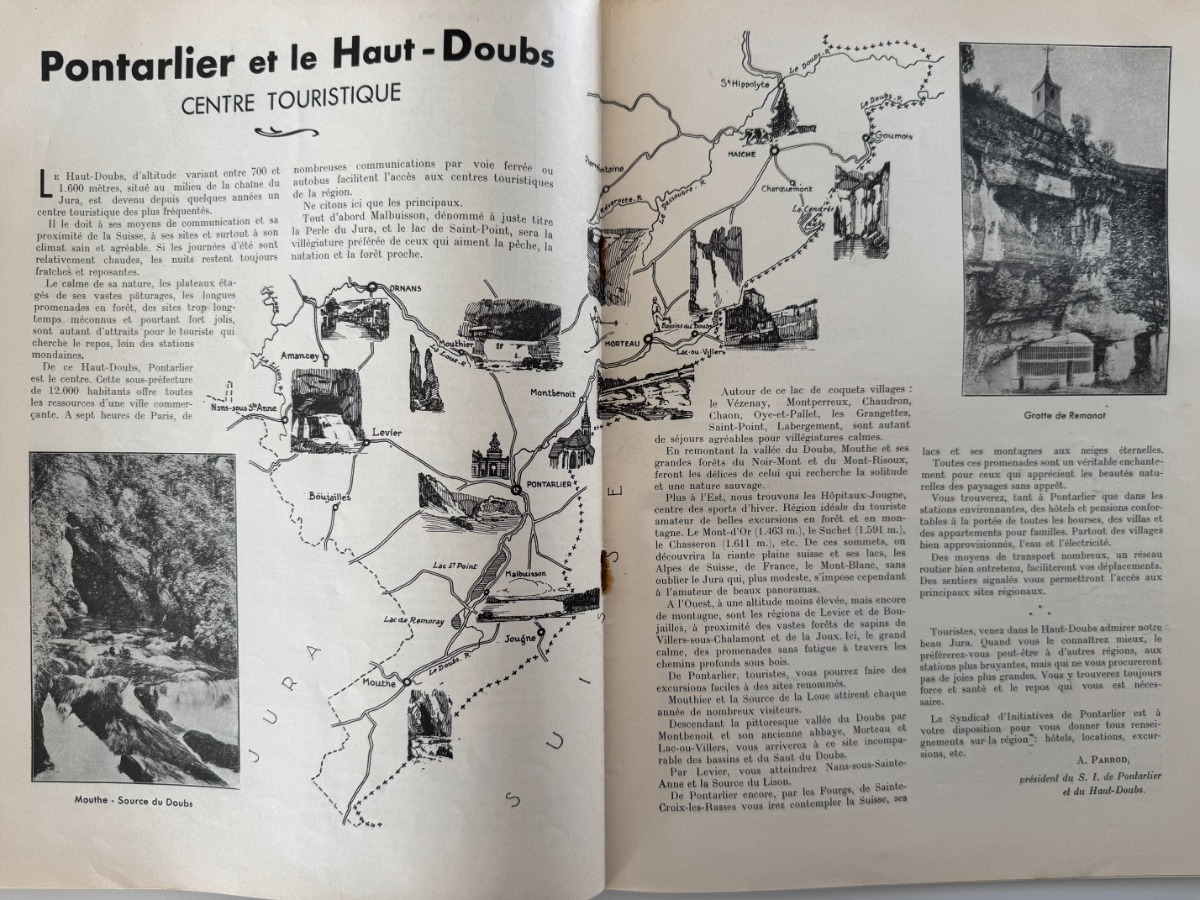 Le Pays Comtois - Pontarlier et le haut Doubs 1935 - Malbuisson - Jougne - l'absinthe - - Vue 4 - Doubs