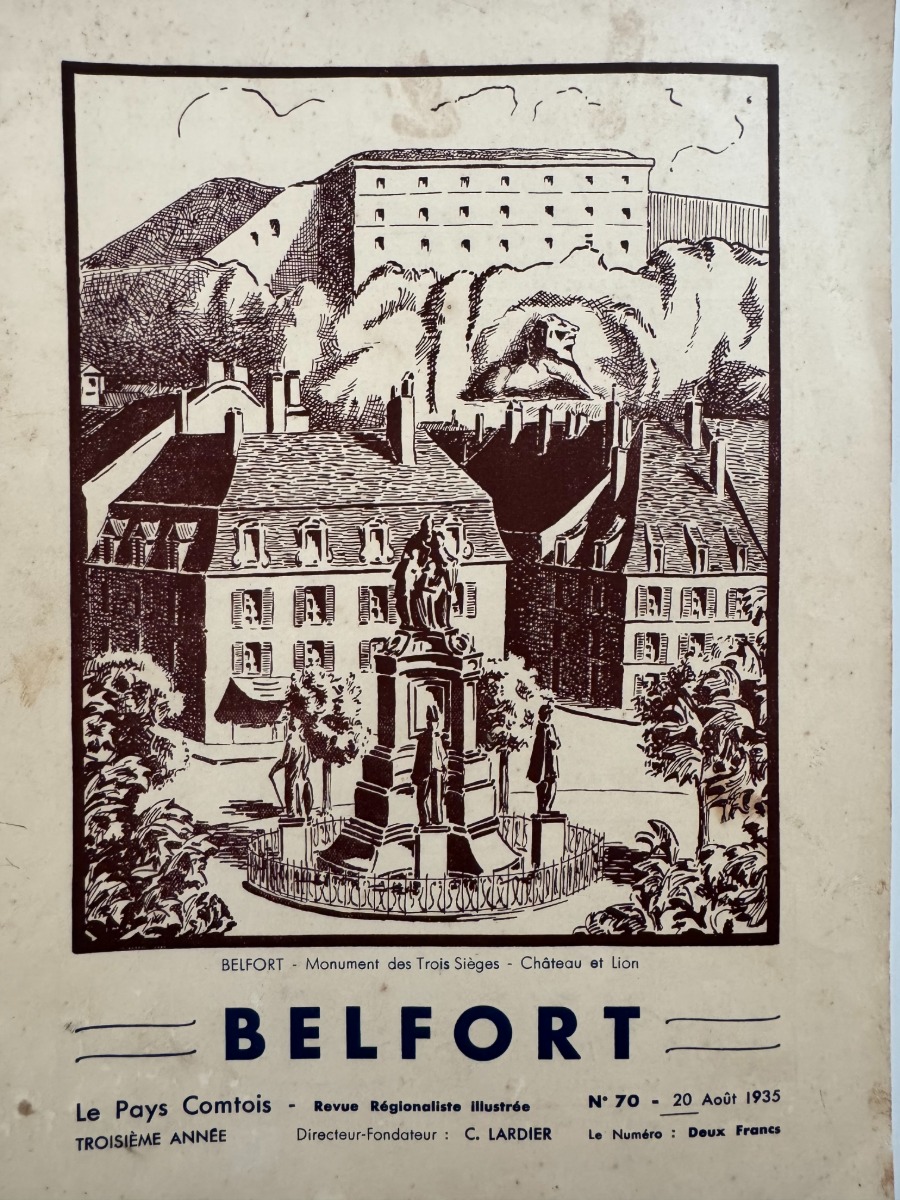 Le Pays Comtois 1935 - Belfort - Territoire de Belfort - Territoire de Belfort authentique - Revue Vintage