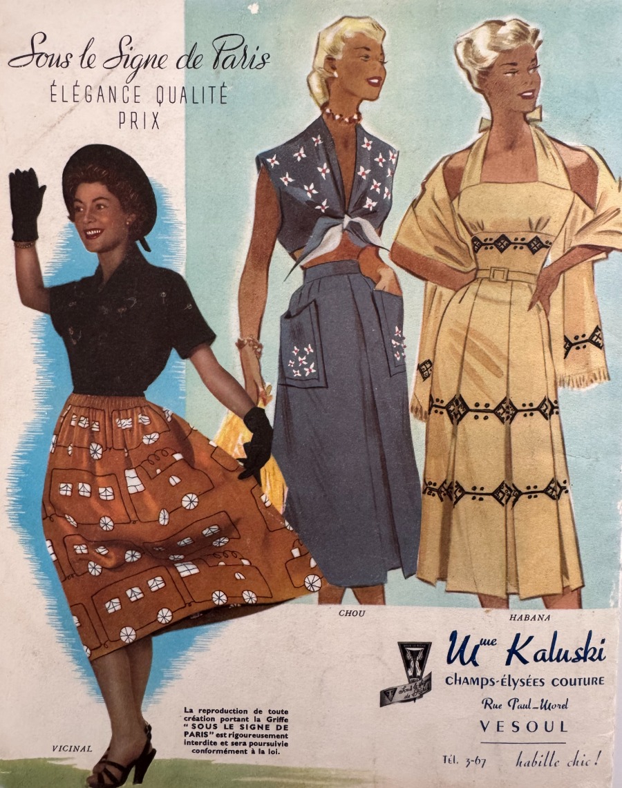Catalogue vêtements Kaluski Vesoul - Mode vintage année 50 - Vue 5 - Grands Magasins