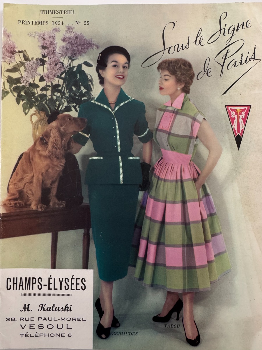 Catalogue vêtements Kaluski Vesoul - Mode vintage année 1954 - Grands Magasins authentique - Revue Vintage
