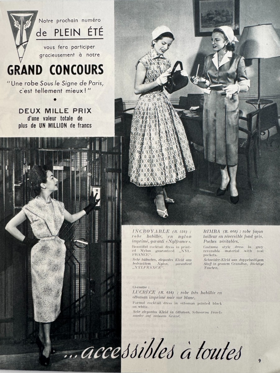 Catalogue vêtements Kaluski Vesoul - Mode vintage année 1954 - Vue 2 - Grands Magasins