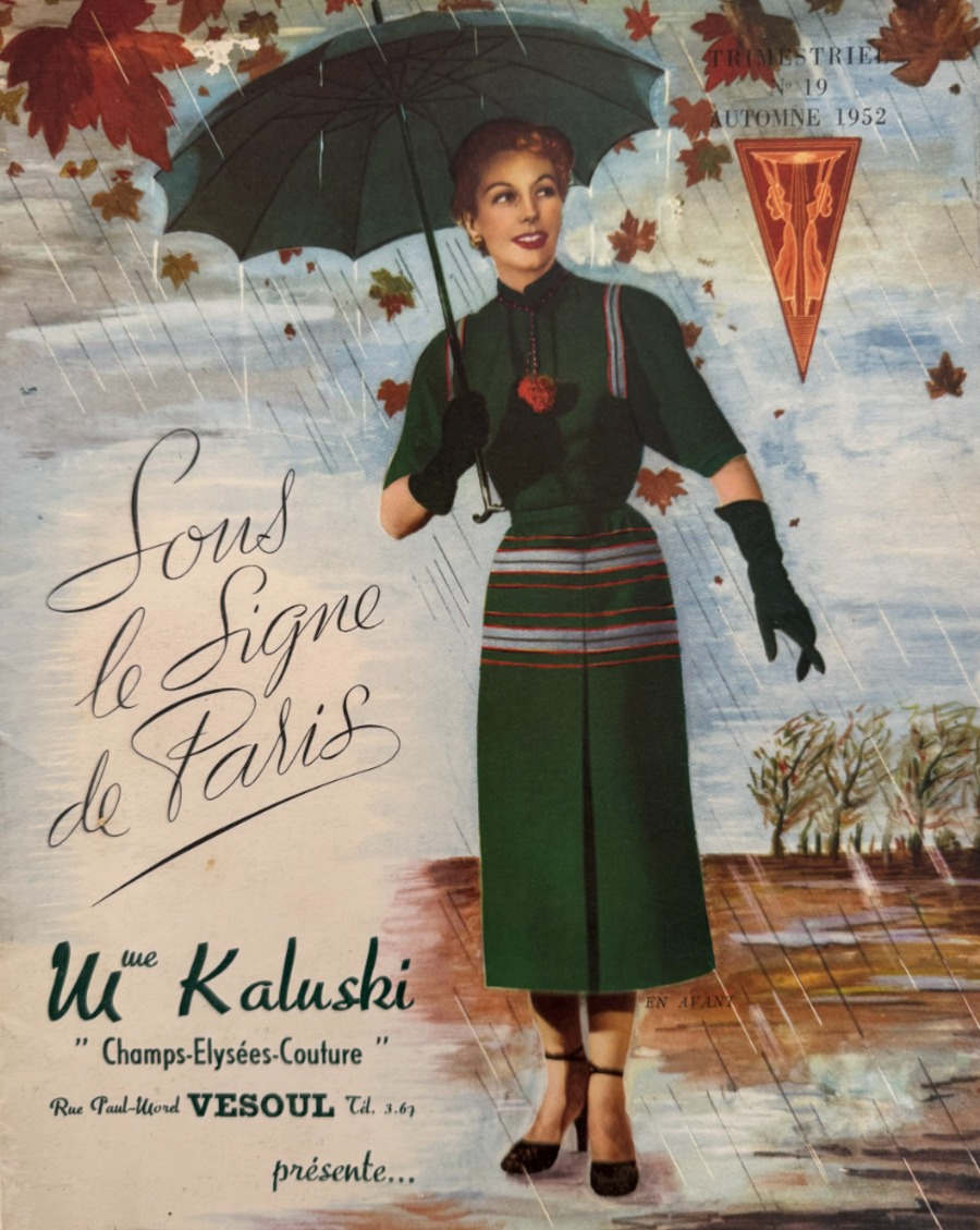 Catalogue vêtements Kaluski Vesoul - Mode vintage année 1952 - Grands Magasins authentique - Revue Vintage