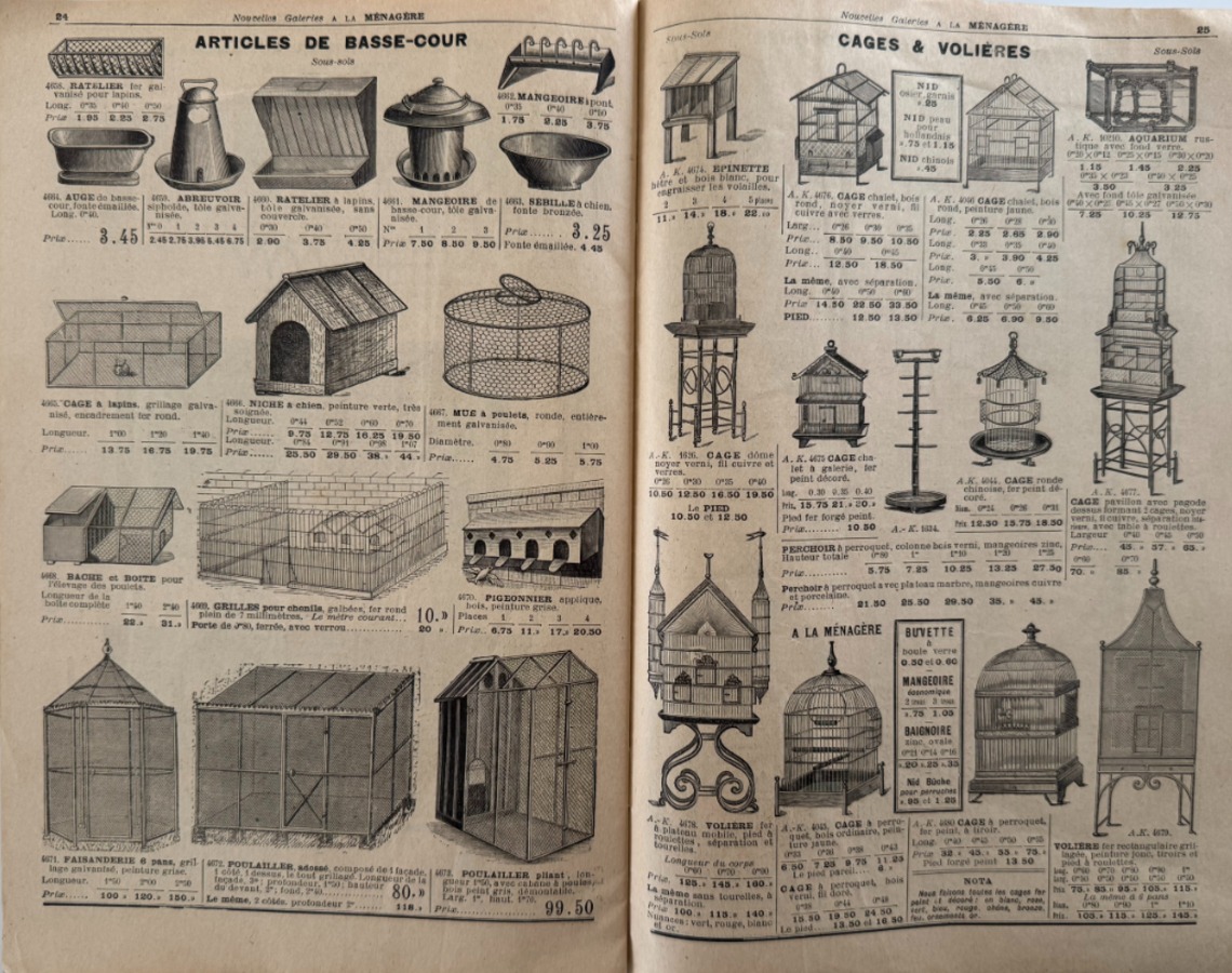 Catalogue Nouvelles galeries Ménagère meuble pour jardins et villas, parcs, outils de jardin 1903 - Vue 4 - Divers