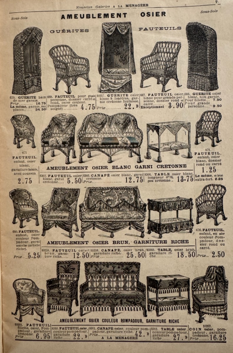 Catalogue Nouvelles galeries Ménagère meuble pour jardins et villas, parcs, outils de jardin 1903 - Vue 5 - Divers