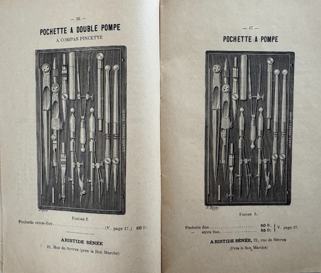 Catalogue instruments de mathématiques, compas, chassis photographique 1894 - Vue 3 - Divers