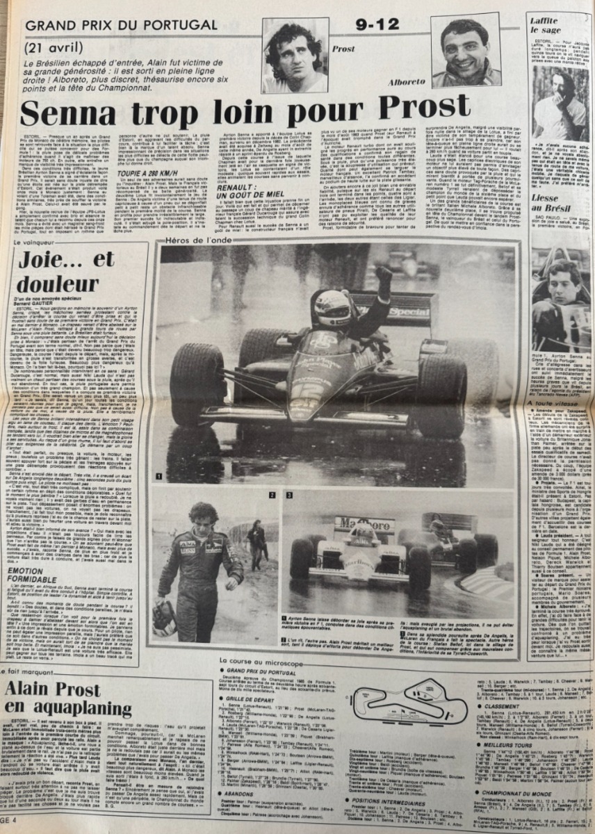 Journal l'équipe octobre 1985  N° hors série - Alain Prost Champion du Monde - Formule 1 - Vue 3 - Journal L'Équipe