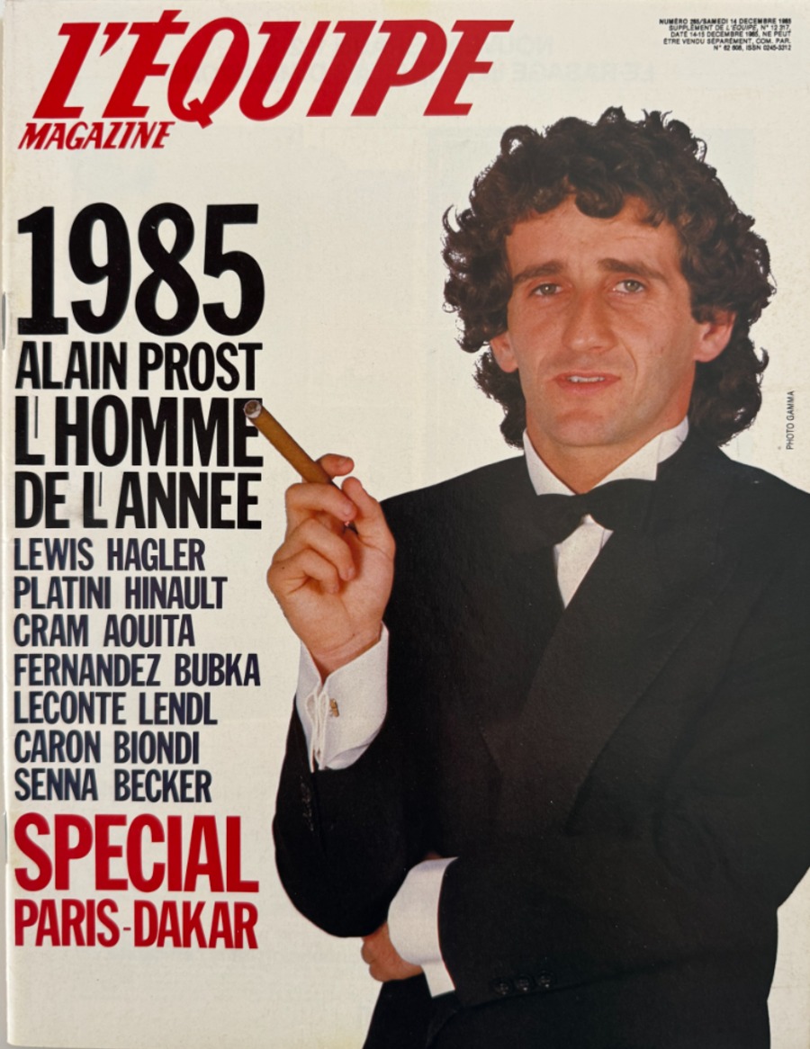 L'équipe magazine N° 265 du 14/12/1985 Alain Prost - l'homme de l'année - Journal L'Équipe authentique - Revue Vintage