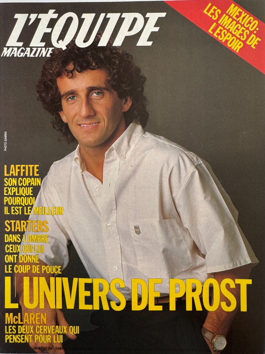 L'équipe magazine N° 256 du 12/10/1985 L'univers d' Alain Prost - Formule 1 - Journal L'Équipe authentique - Revue Vintage