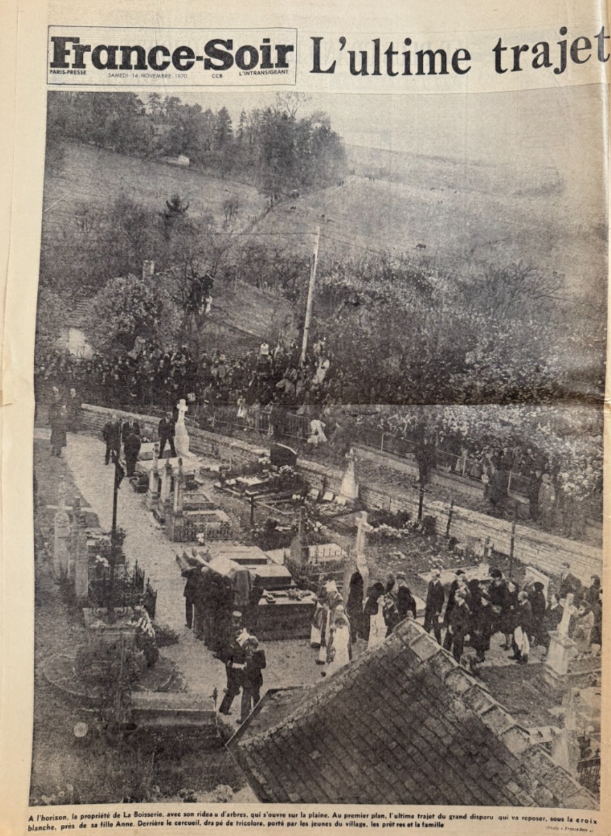 France Soir du 14 novembre 1970 Mort du Général Charles de Gaulle - Vue 3 - Vieux papiers