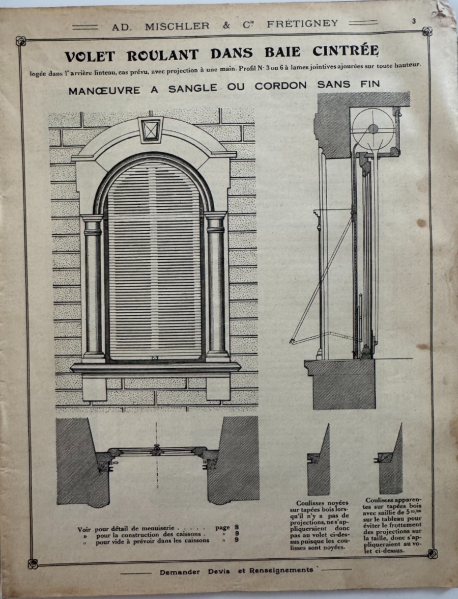 Catalogue Mischler Frétigney Haute Saone - Persiennes, Fermeture, Grilles - Vue 3 - Divers