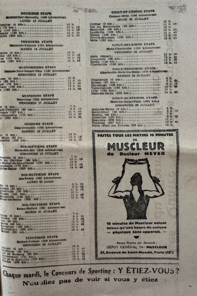 Sporting Programme du Tour de France 1931 - Edition spéciale - Vue 4 - Cyclisme