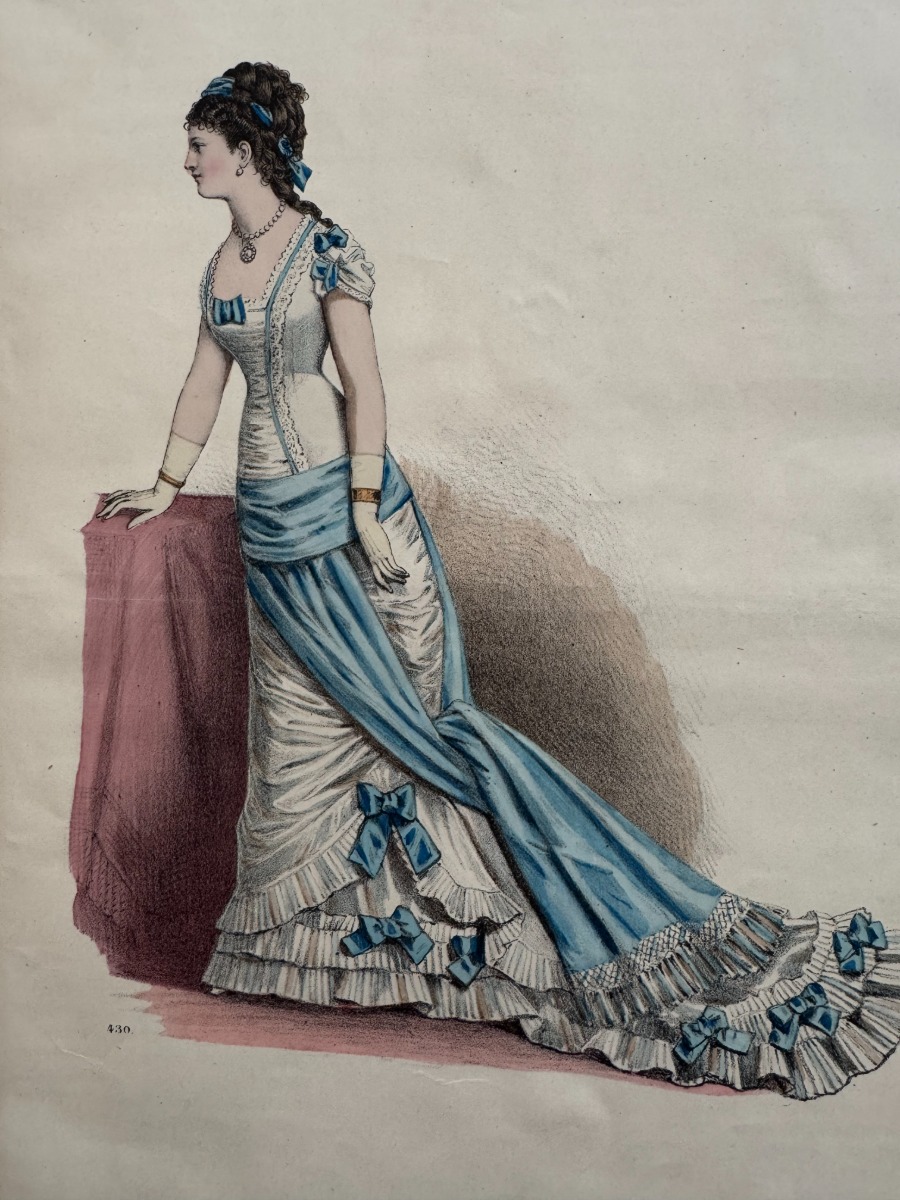 Le Coquet journal de la mode année 1878 / 1879 avec planches couleurs - Vue 4 - Grands Magasins
