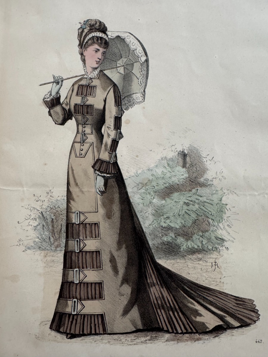 Le Coquet journal de la mode année 1878 / 1879 avec planches couleurs - Vue 7 - Grands Magasins