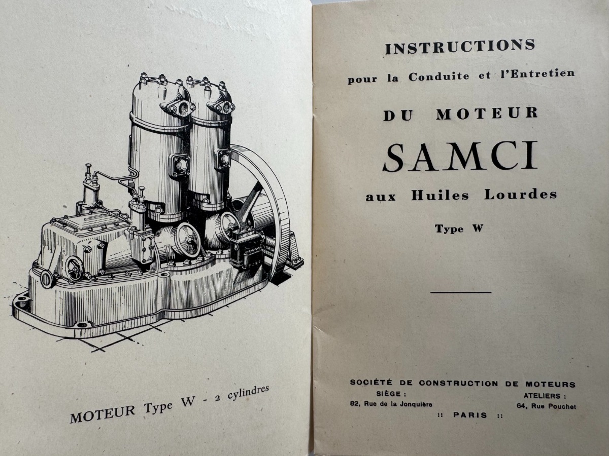 Catalogue moteur vertical S.A.M.C.I  Type W - 1920 / 1930 - Agricole authentique - Revue Vintage