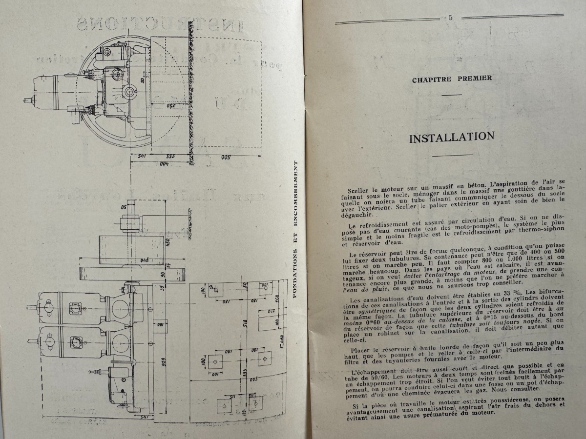 Catalogue moteur vertical S.A.M.C.I  Type W - 1920 / 1930 - Vue 2 - Agricole