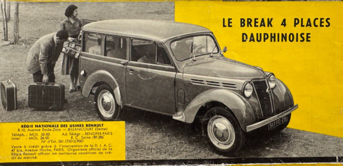 Catalogue Renault la Dauphinoise - année 50 - Vue 2 - Auto