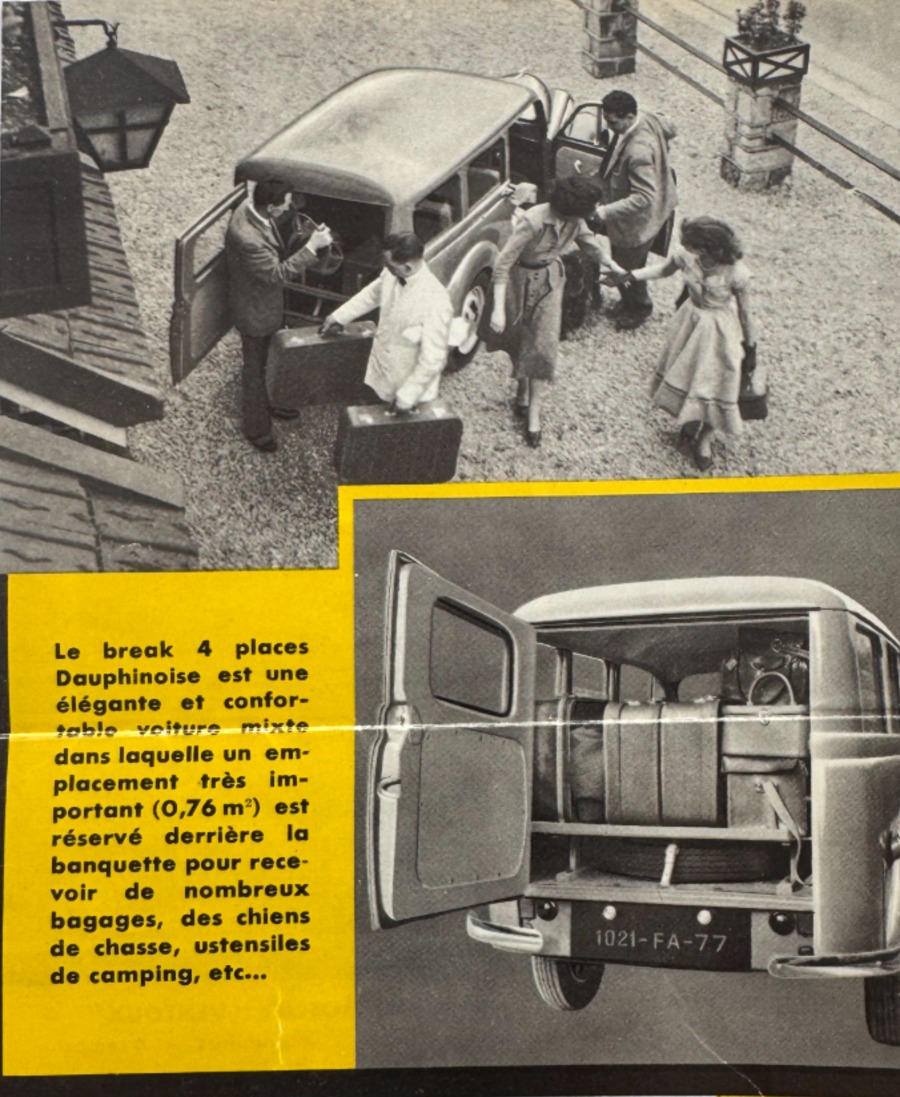 Catalogue Renault la Dauphinoise - année 50 - Vue 3 - Auto