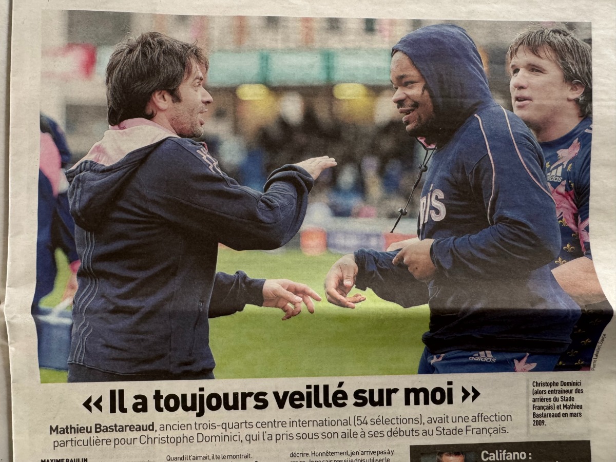 Journal l'équipe 25/11/2020 Christophe Dominici - Hommage - Toulon - Stade Français - Rugby - Vue 2 - Journal L'Équipe