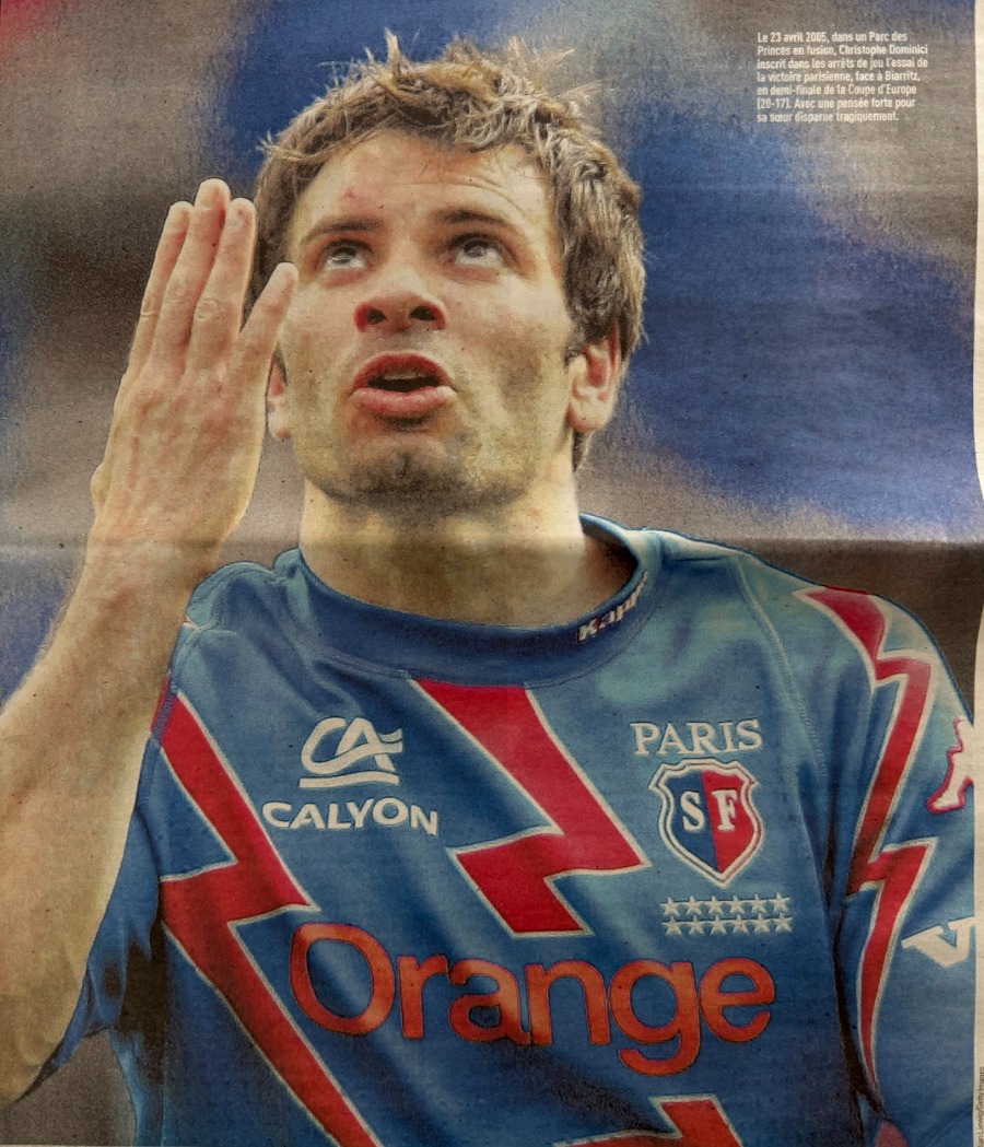 Journal l'équipe 25/11/2020 Christophe Dominici - Hommage - Toulon - Stade Français - Rugby - Vue 5 - Journal L'Équipe