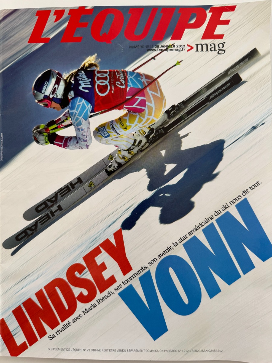 L'équipe magazine 28 janvier 2012 Lindsey - Ski - N° 1541 - - Autres sports authentique - Revue Vintage
