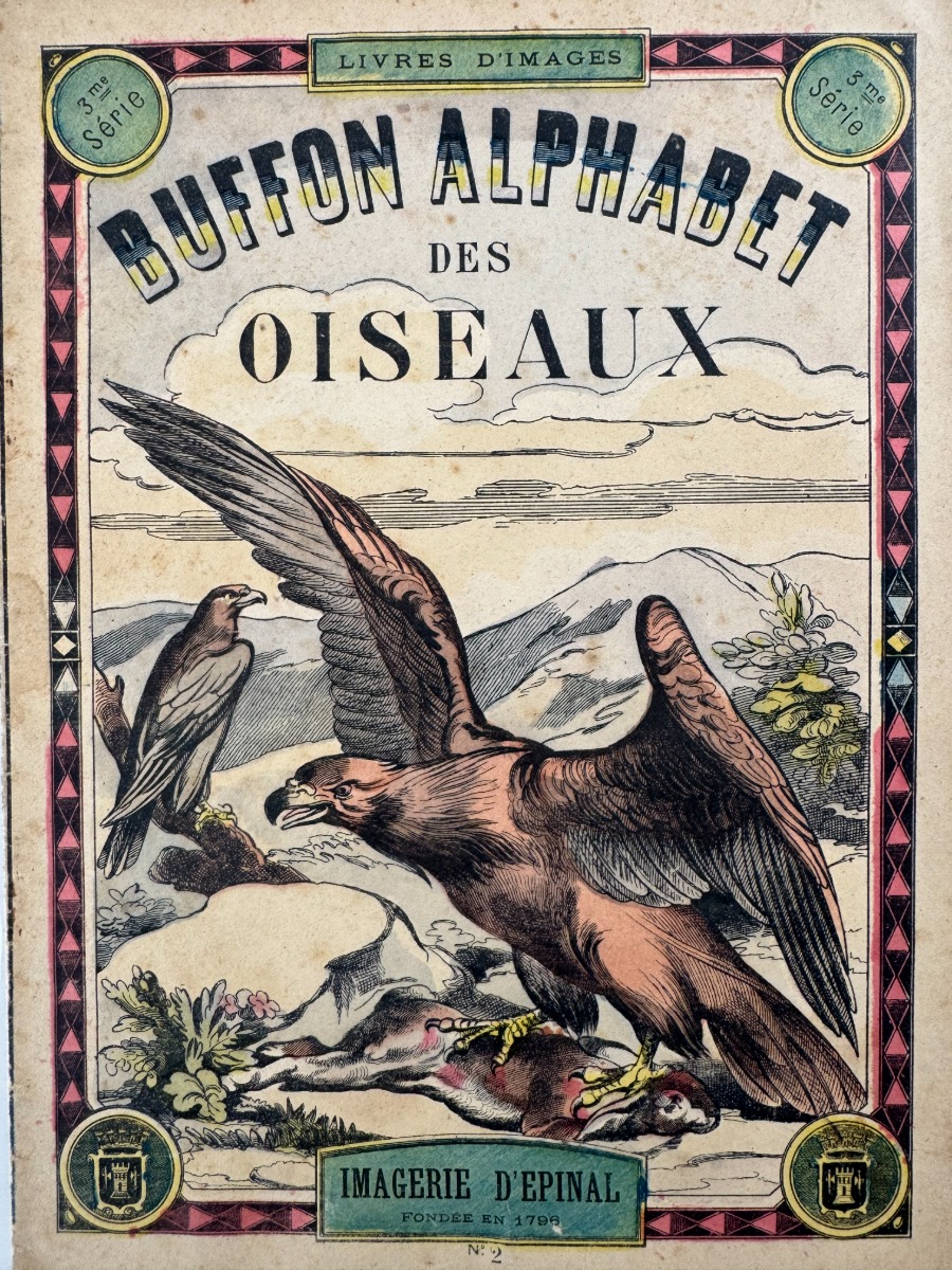 Buffon alphabet des oiseaux - Imagerie d'Épinal - livre pour enfants - Autres authentique - Revue Vintage