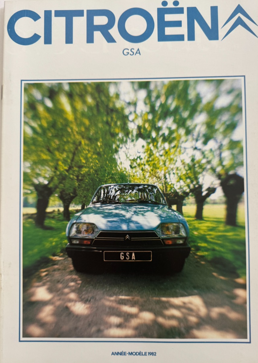 Catalogue Citroen GSA année 1982 - - Auto authentique - Revue Vintage