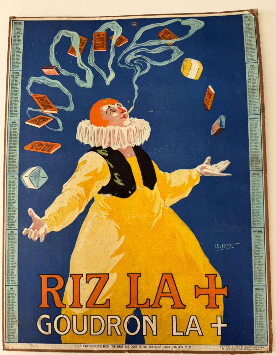 Carton publicitaire ancien 1922 Riz La + par Delaval - Publicitaire authentique - Revue Vintage