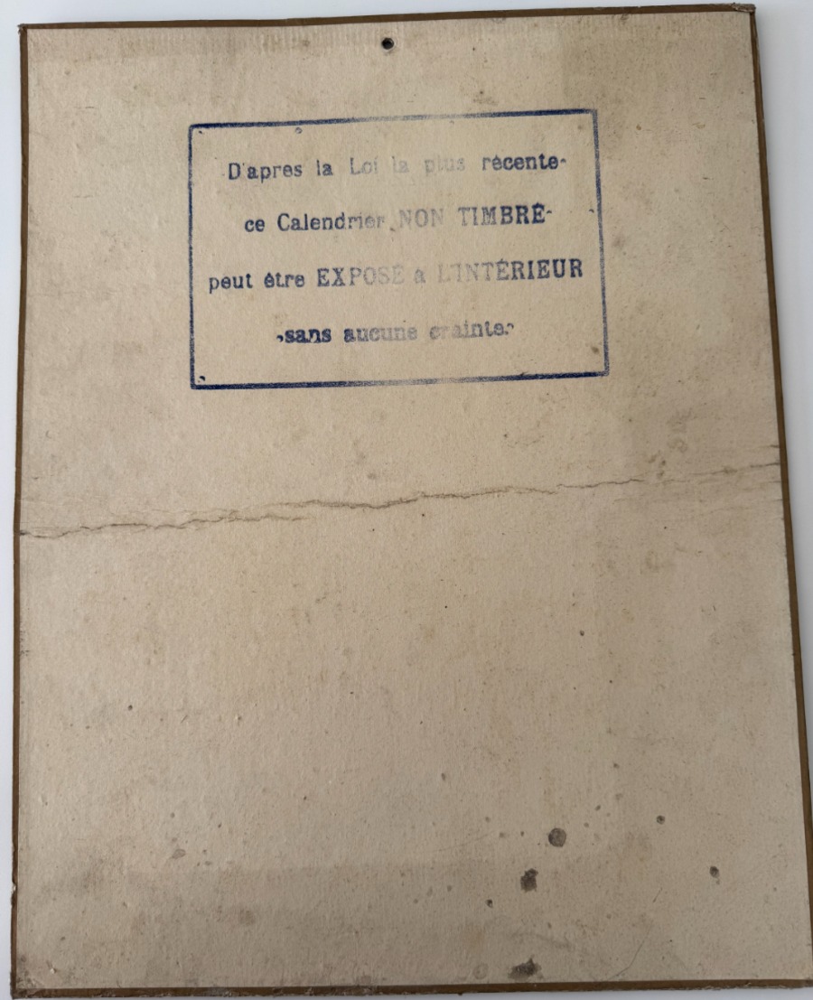 Carton publicitaire ancien 1924 Riz La + par Lemonier - Vue 2 - Publicitaire
