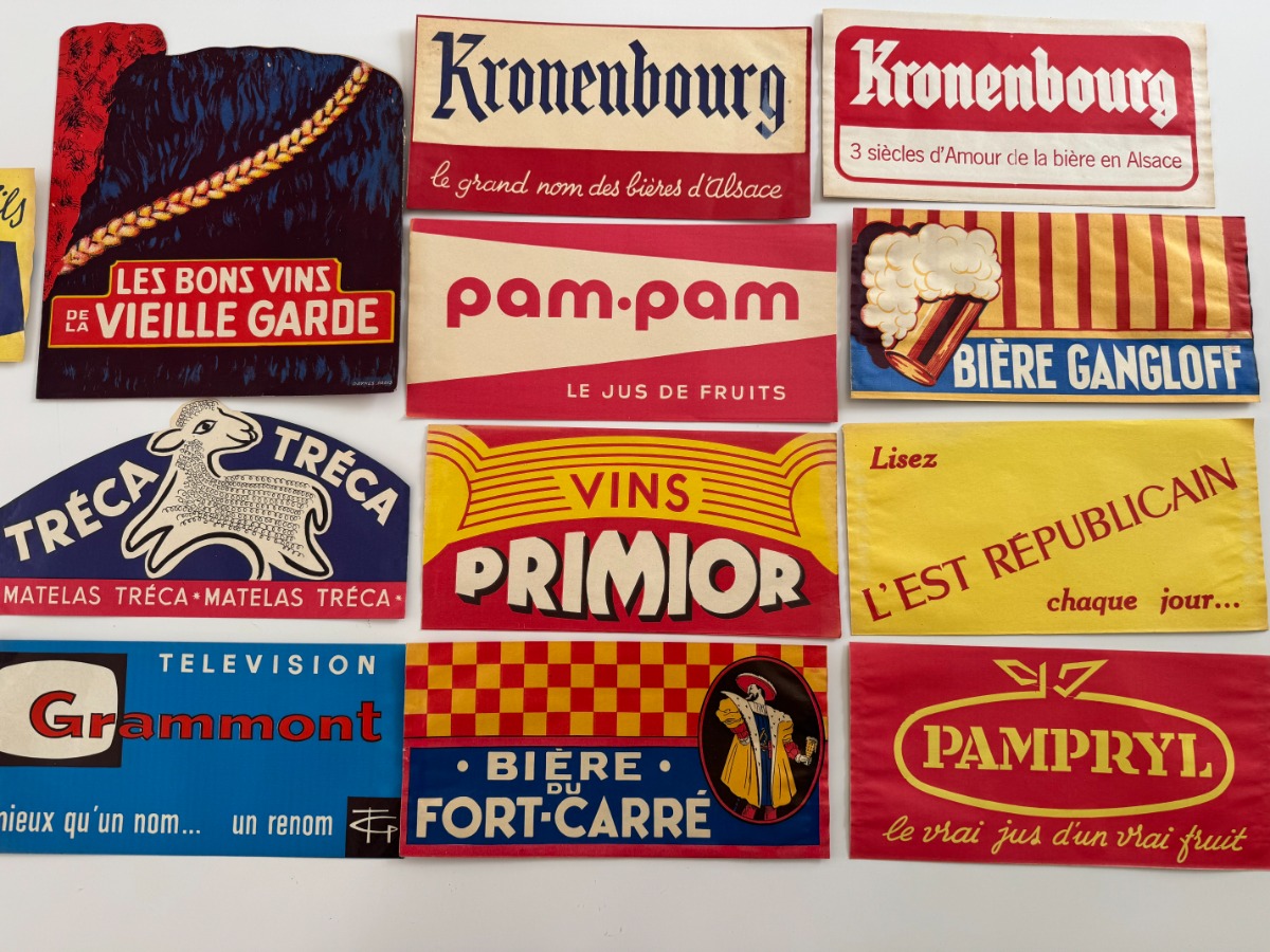 14 chapeaux publicitaires du Tour de France année 50 - Bière - Tréca par Saignac - Veille Garde - Vue 4 - Cyclisme