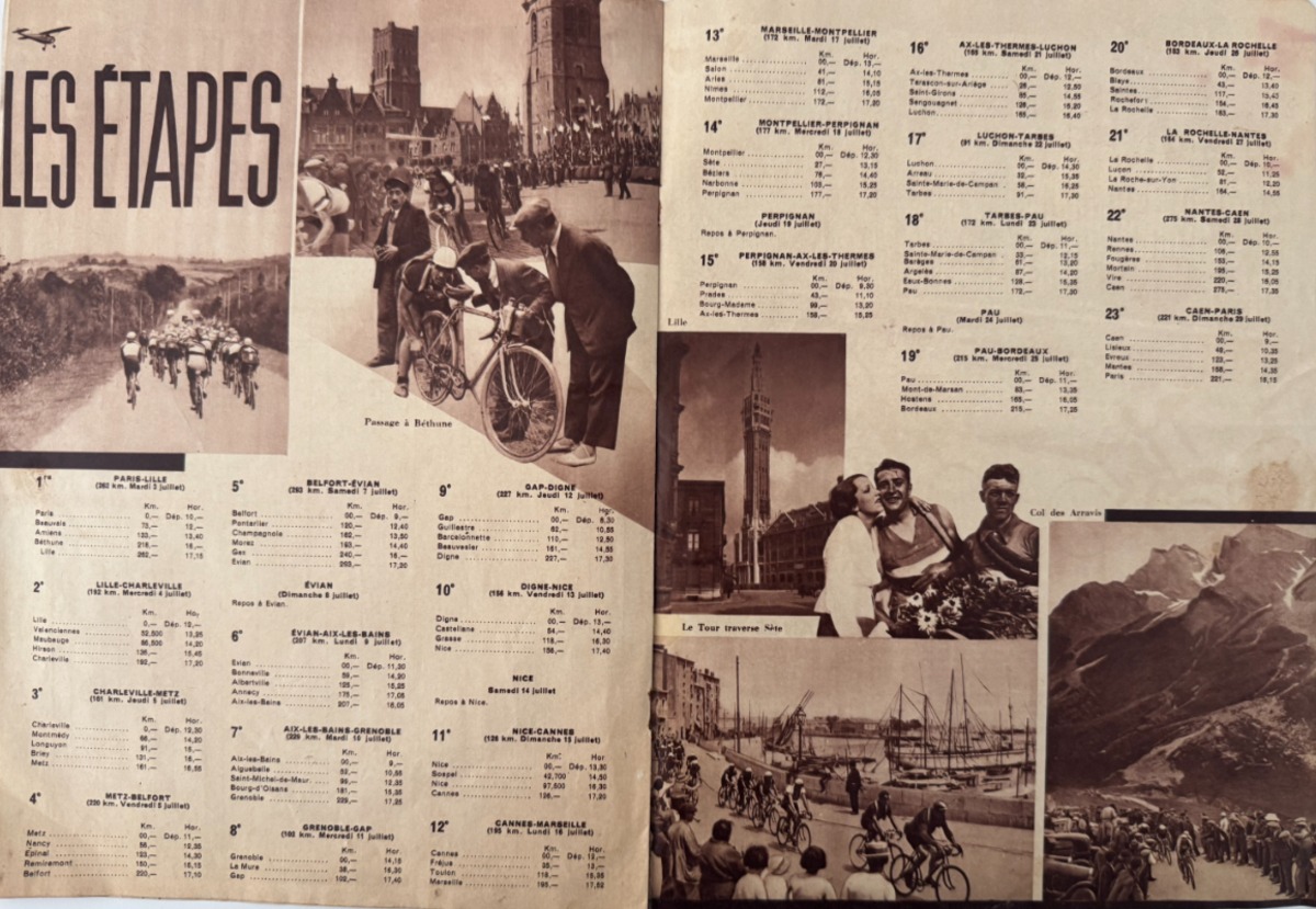 1934 Paris Soir - Programme du Tour de France - Cyclisme - Vue 2 - Cyclisme