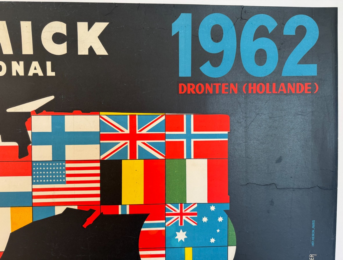 Affiche publicitaire  Mc Cormick International de 1962 - Tracteur. - Vue 2 - Publicitaire