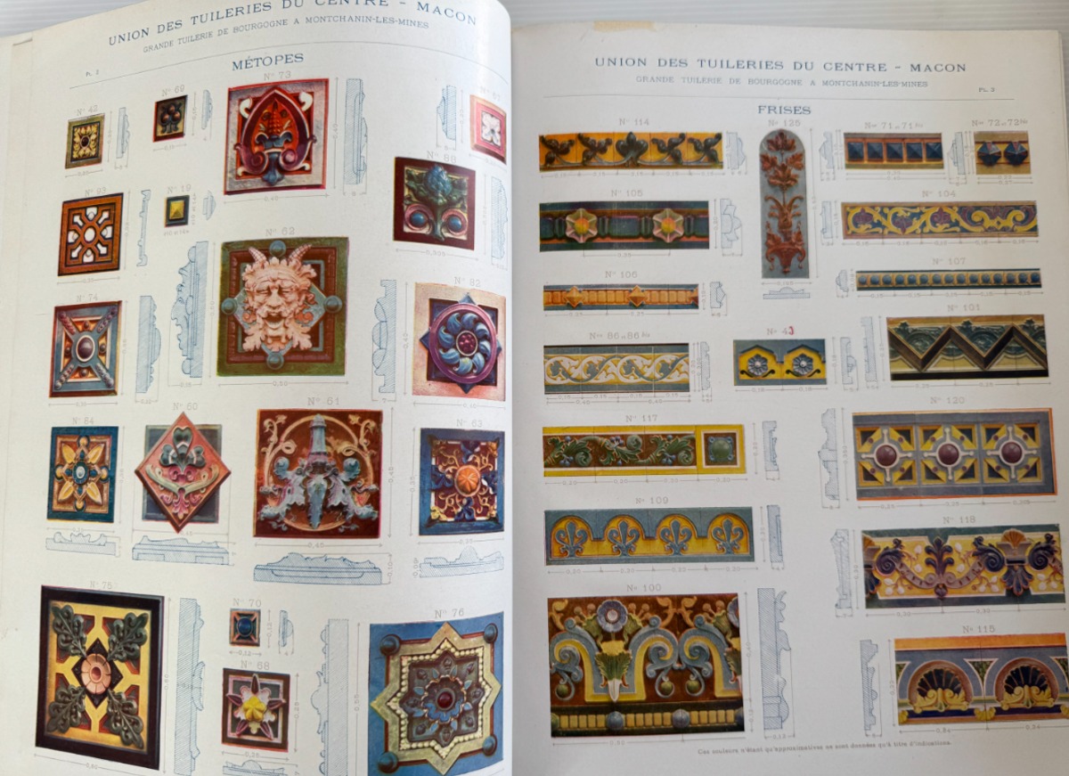 Catalogue 1905 – Céramique décorative – Union des tuileries du centre 59 planches couleurs - Vue 3 - Divers