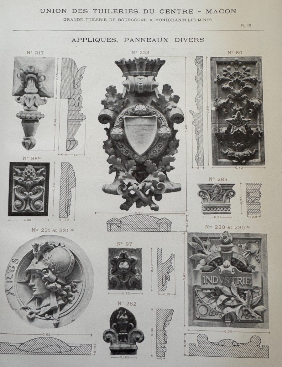 Catalogue 1905 – Céramique décorative – Union des tuileries du centre 59 planches couleurs - Vue 7 - Divers