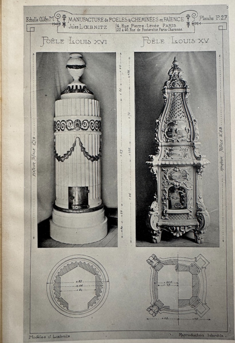 1898 Catalogue Jules Loebnitz & Fils – Manufacture de faïence et terre cuite 76 planches - Vue 3 - Divers