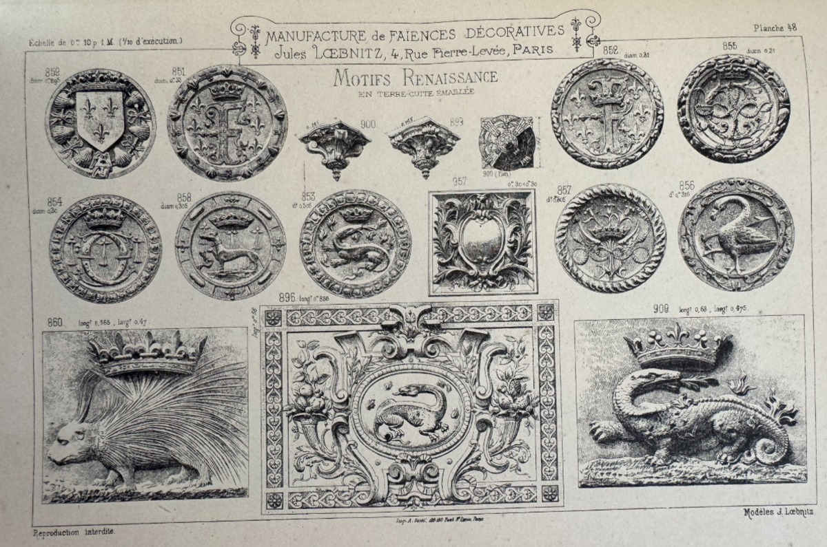 1898 Catalogue Jules Loebnitz & Fils – Manufacture de faïence et terre cuite 76 planches - Vue 7 - Divers