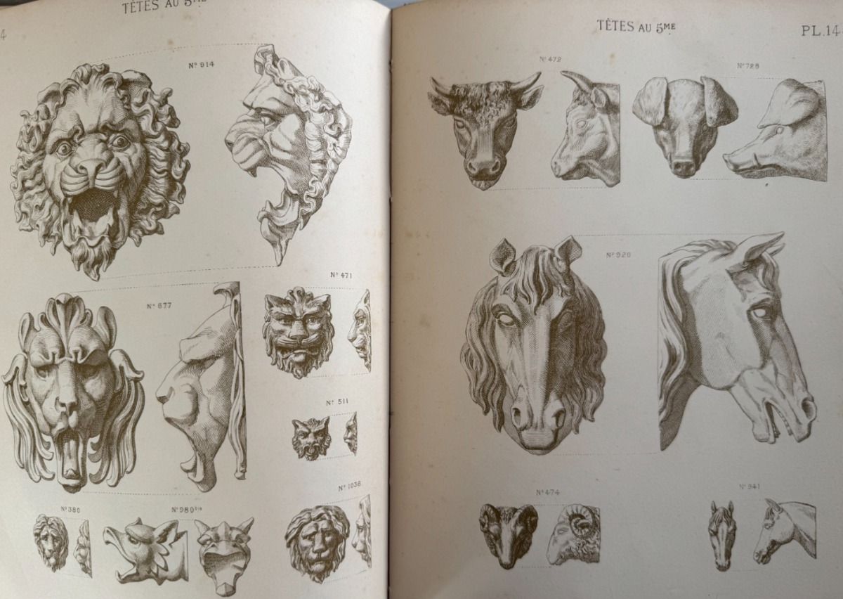 1887 - Catalogue ornements en zinc ed. Coutelier Paris – 191 planches . - Vue 5 - Divers