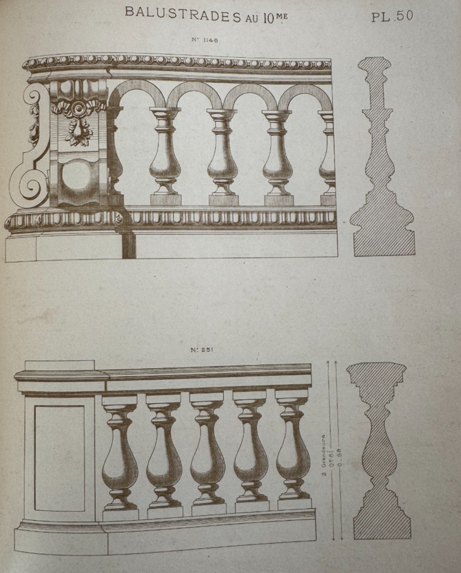 1887 - Catalogue ornements en zinc ed. Coutelier Paris – 191 planches . - Vue 10 - Divers
