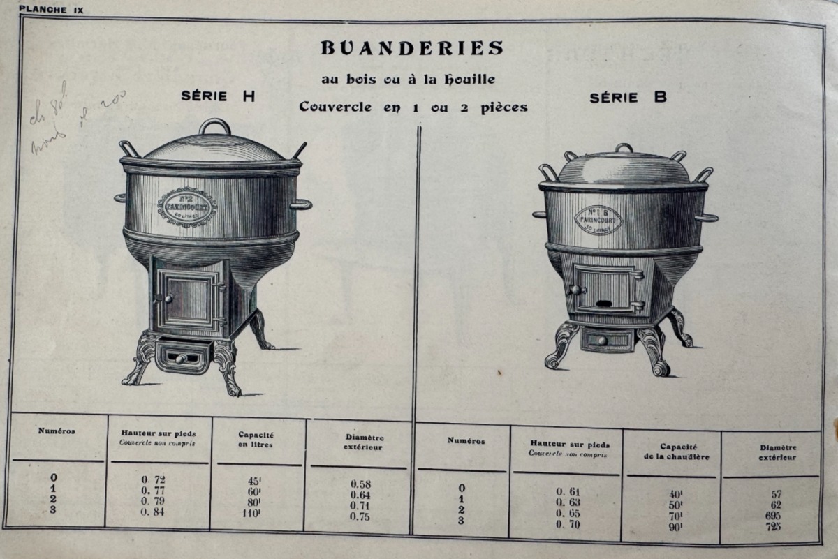 Catalogue ancien 1922 Fonderie Farincourt + tarif Haute-Marne fonte fourneaux. - Vue 5 - Divers