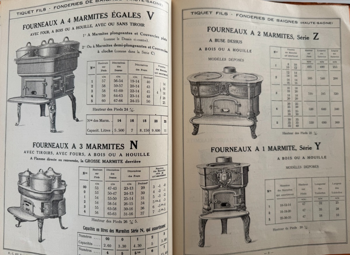 Catalogue de fonderie a Baignes - Tiquet Fils - Haute Saone - Vue 5 - Haute-Saône