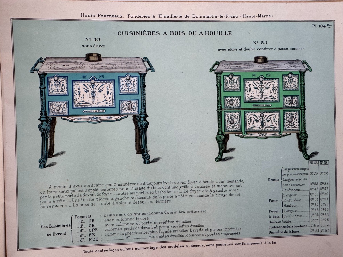 Catalogue fonderies et émaillerie de Dommartin le Franc - Maison Chanlaire - Haute Marne - Vue 2 - Divers