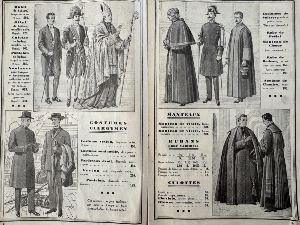 Catalogue vêtements ecclésiastiques - églises - chasuble - au Bon Marché 1930 - Vue 3 - Divers