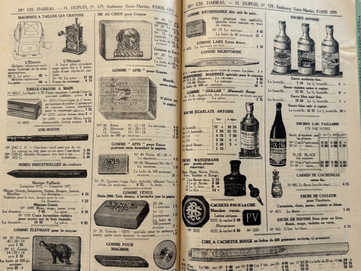 Catalogue Ancien 1932 – Matériel de Dessin & Architecture "H. DUPUIS / CH. DARRAS" Paris – Avec Échantillons Réels - Vue 8 - Divers