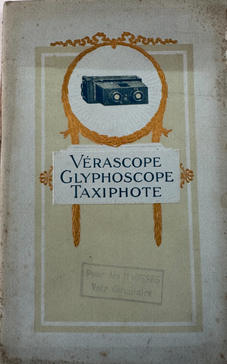1918 - Catalogue original Jules Richard - Vérascope, Glyphoscope, Taxiphote - Divers authentique - Revue Vintage