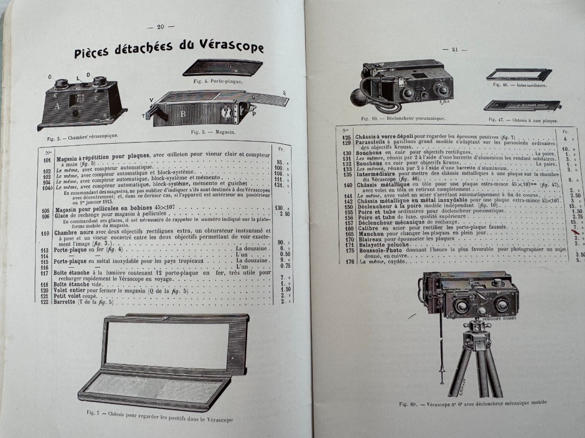 1918 - Catalogue original Jules Richard - Vérascope, Glyphoscope, Taxiphote - Vue 4 - Divers