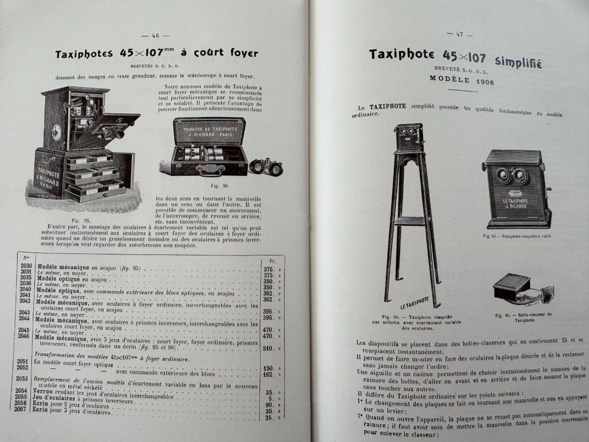 1918 - Catalogue original Jules Richard - Vérascope, Glyphoscope, Taxiphote - Vue 5 - Divers